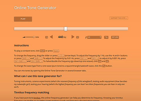 using tonegenerator to play an mp3